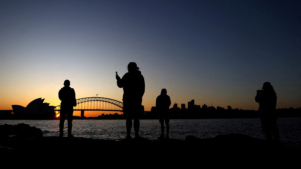 Schatten von Menschen in Sydney