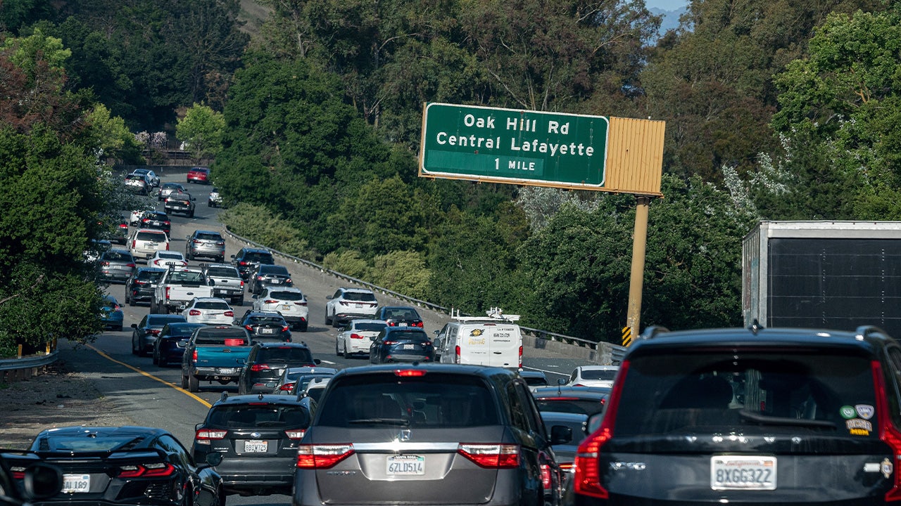 Shootout erupts on California freeway as bullets bounce between cars causing innocent driver to crash