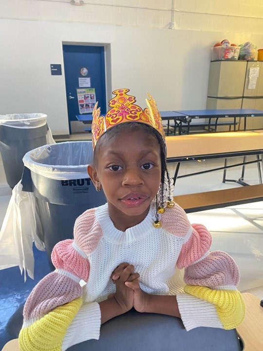 Fajr Atiya Williams of New Jersey pictured wearing a princess outfit