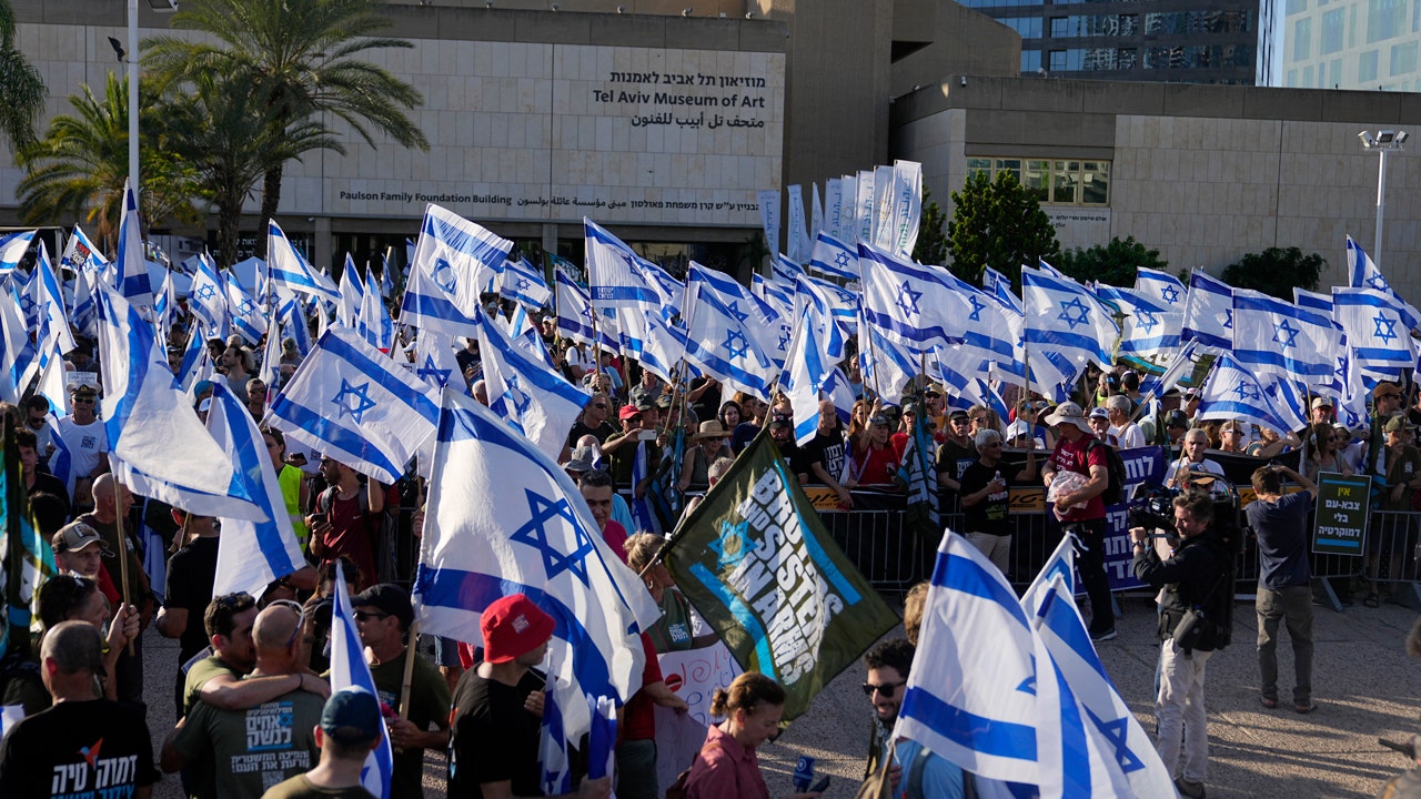 Protesta de la reserva israelí