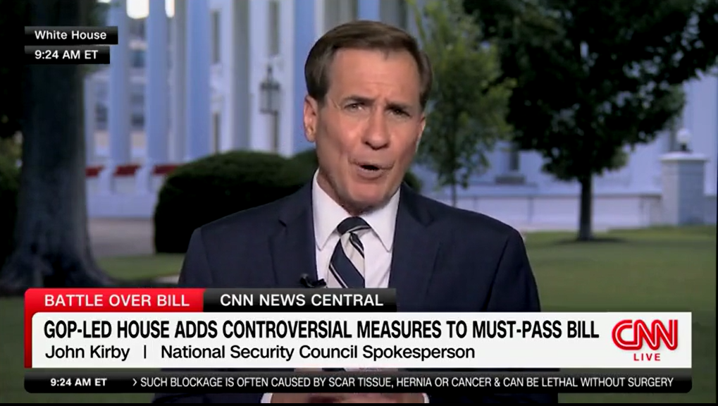 Kirby claims anti-woke defense bill puts troops, military readiness at 'greater risk'