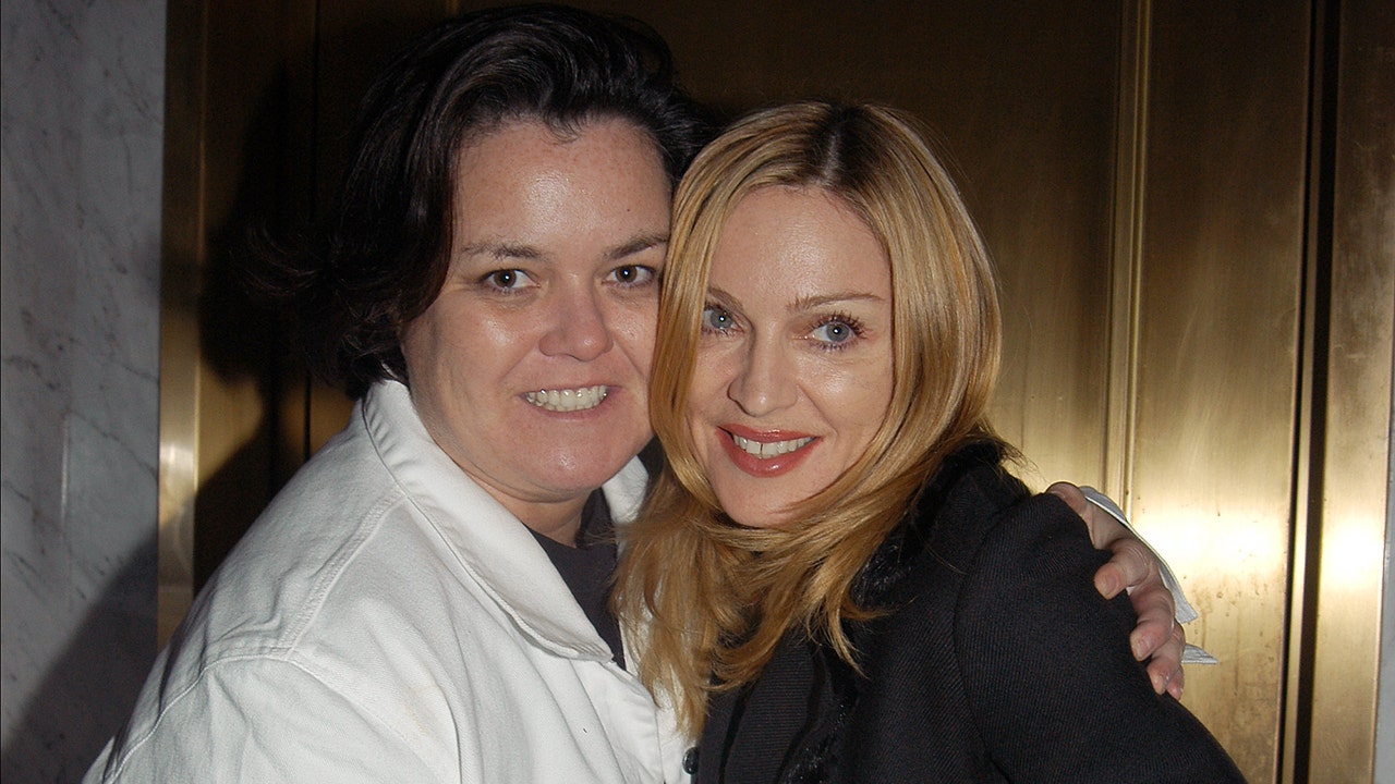 Rosie O'Donnell hugs Madonna in New York City
