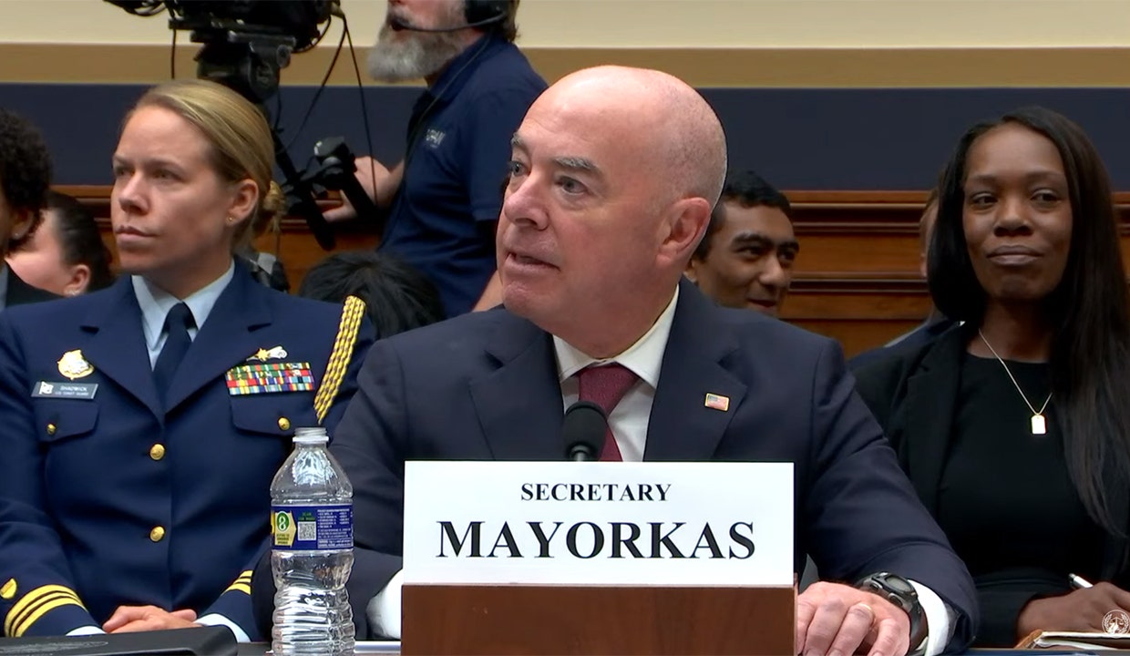 Mayorkas testifying 