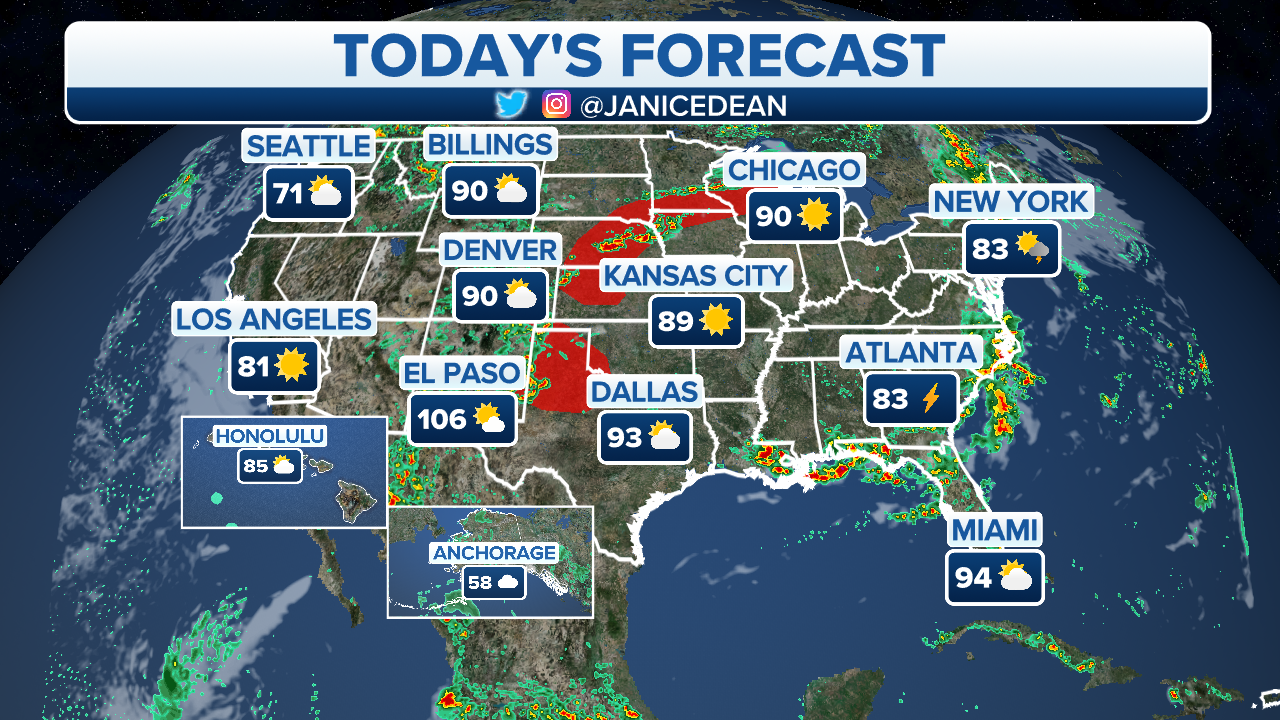 Northeast faces flooding threats as scorching heat bakes the South