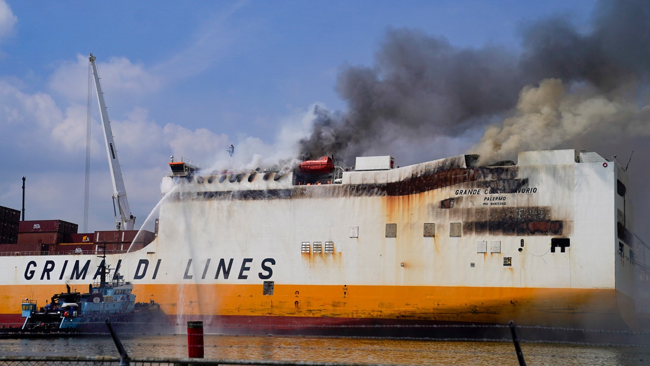 Cargo boat fire that killed two firefighters put out after six days - X101  Always Classic