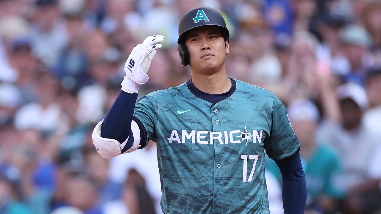 Shohei Ohtani American League 2023 MLB All Star Game Teal Jersey