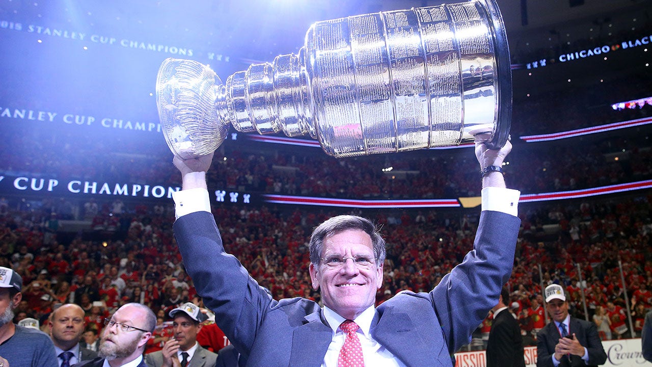 Rocky Wirtz holding Stanley Cup