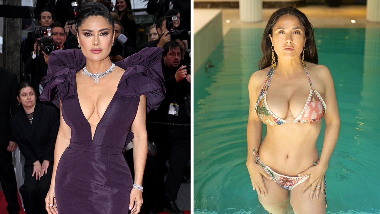 Salma Hayek sizzles in sexy swimsuit to celebrate National Bikini Day: ‘Not a throwback’