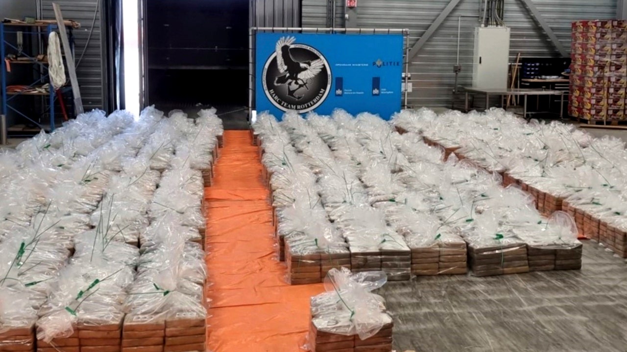 Dutch customs seize over 17,600 lbs of cocaine, largest cocaine seizure in Netherlands history