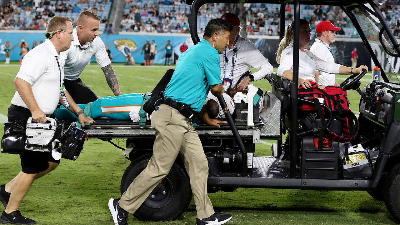 Dolphins-Jaguars game suspended after Daewood Davis suffers scary injury