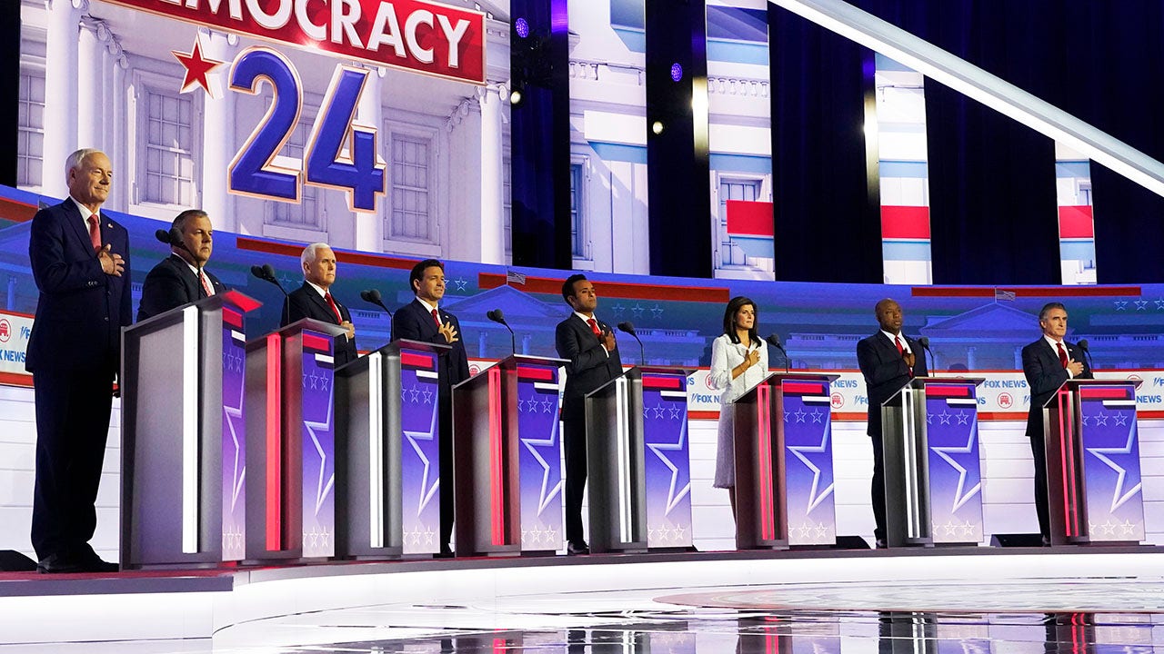 Who will be onstage at the next Republican presidential nomination debate?