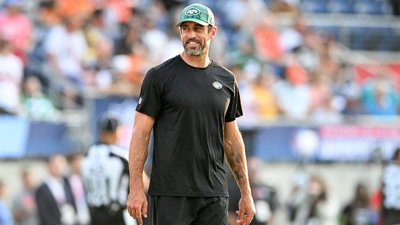 More than anything else, Aaron Rodgers looks skinny in his new