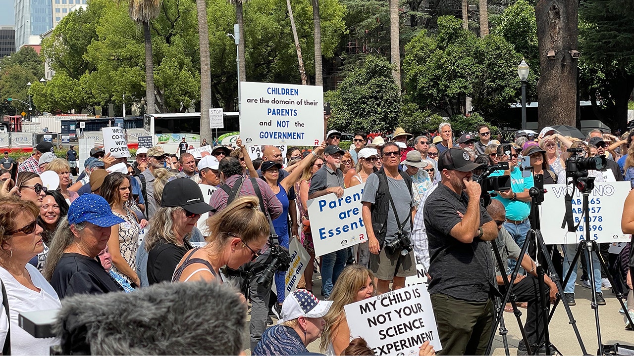 California parents protest for protection of their children amid controversial bills