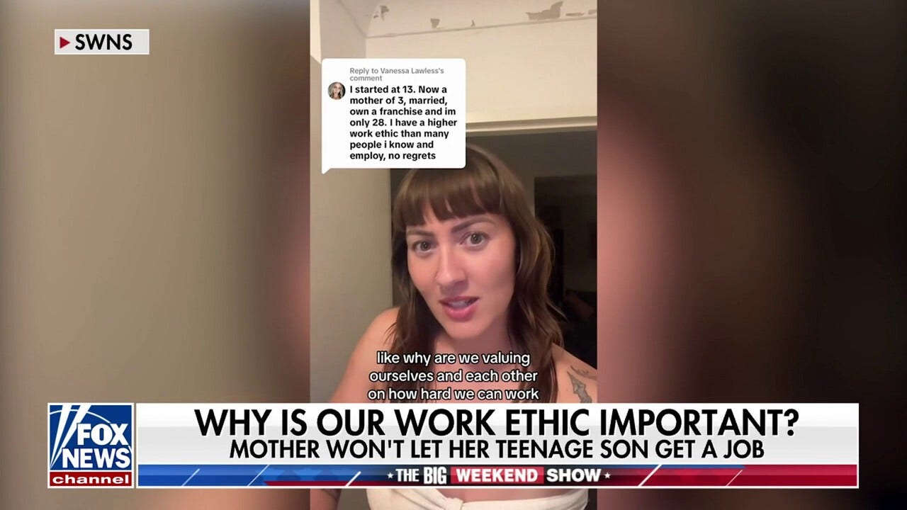 Mom who refuses to let teenage son get a job sparks debate: Is a work ethic overrated?