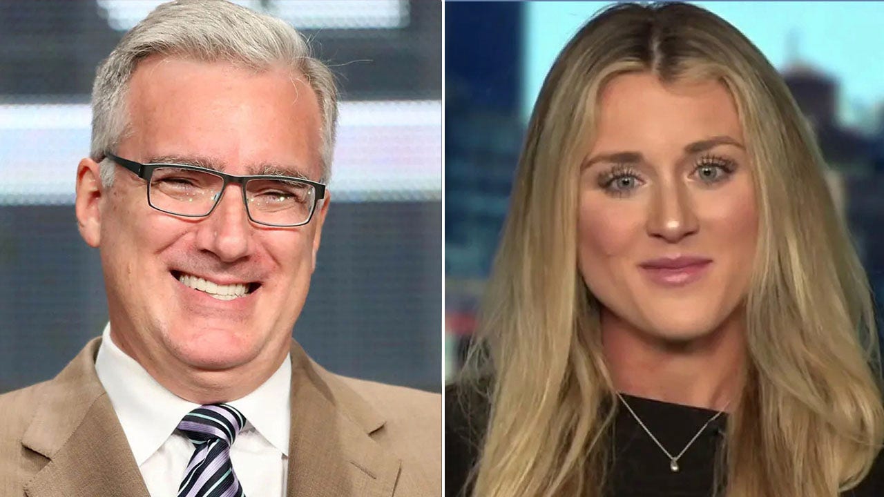 Read more about the article Riley Gaines reacts to feud with Keith Olbermann: ‘He still lives with his mom in her basement’