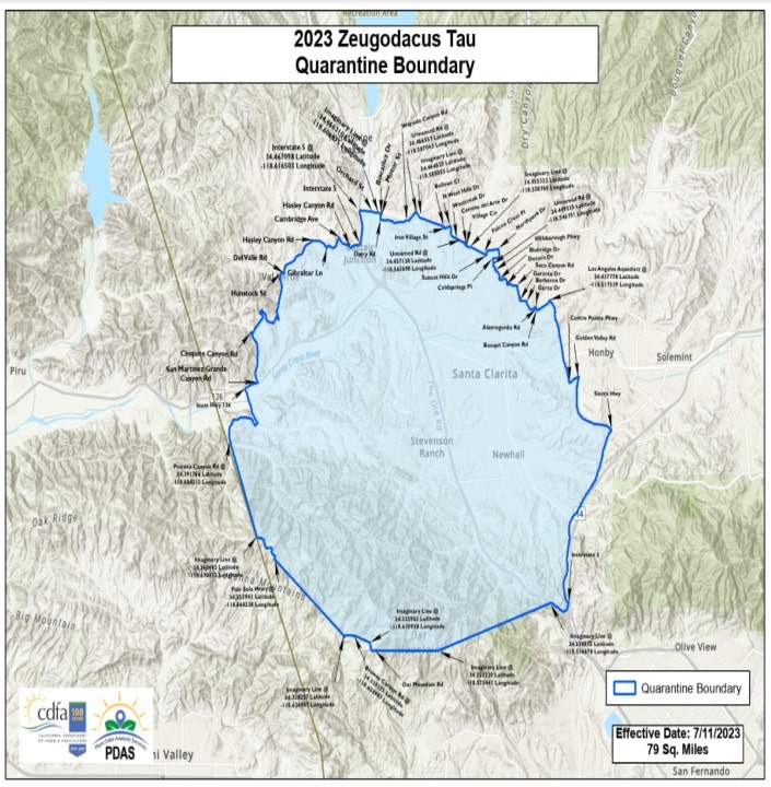 The Stevenson Ranch quarantine area