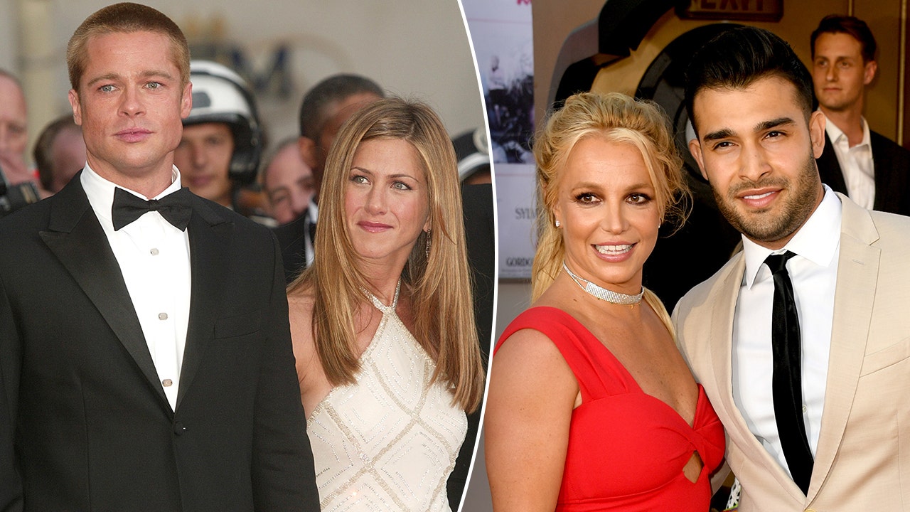 Inside Brad Pitt, Jennifer Aniston's lavish wedding over 20 years later; Britney Spears breaks silence after Sam Asghari divorce news. (Getty Images)