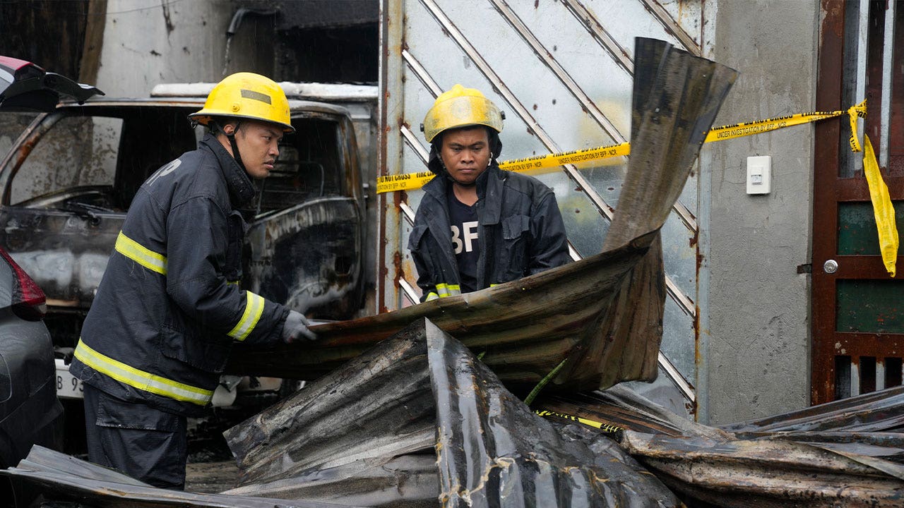 15 dead after Philippine firefighters arrive late to factory blaze; delay caused by rain, wrong address