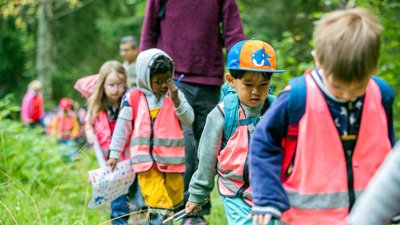 Norwegian preschoolers start day with hikes around kindergartens, boosting early exposure to outdoor life