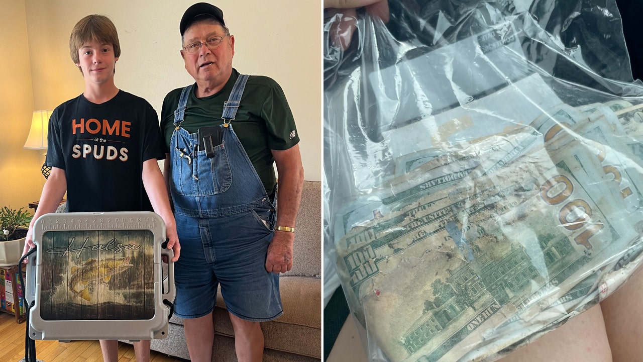 Minnesota boy reels in wallet filled with $2,000 cash while fishing and returns it to Iowa farmer