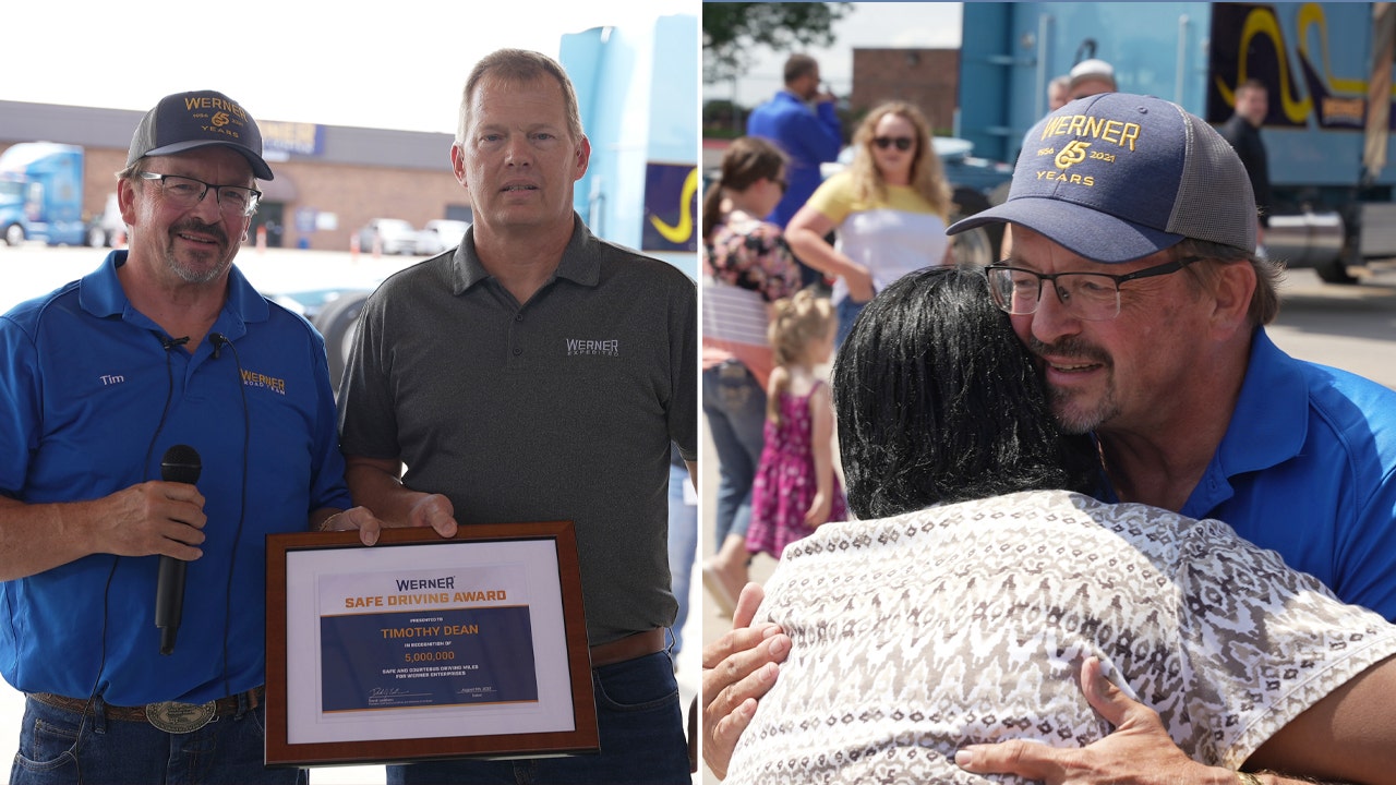 Nebraska truck driver hits 5 million miles on the road without a single accident: 'Has been a gift'