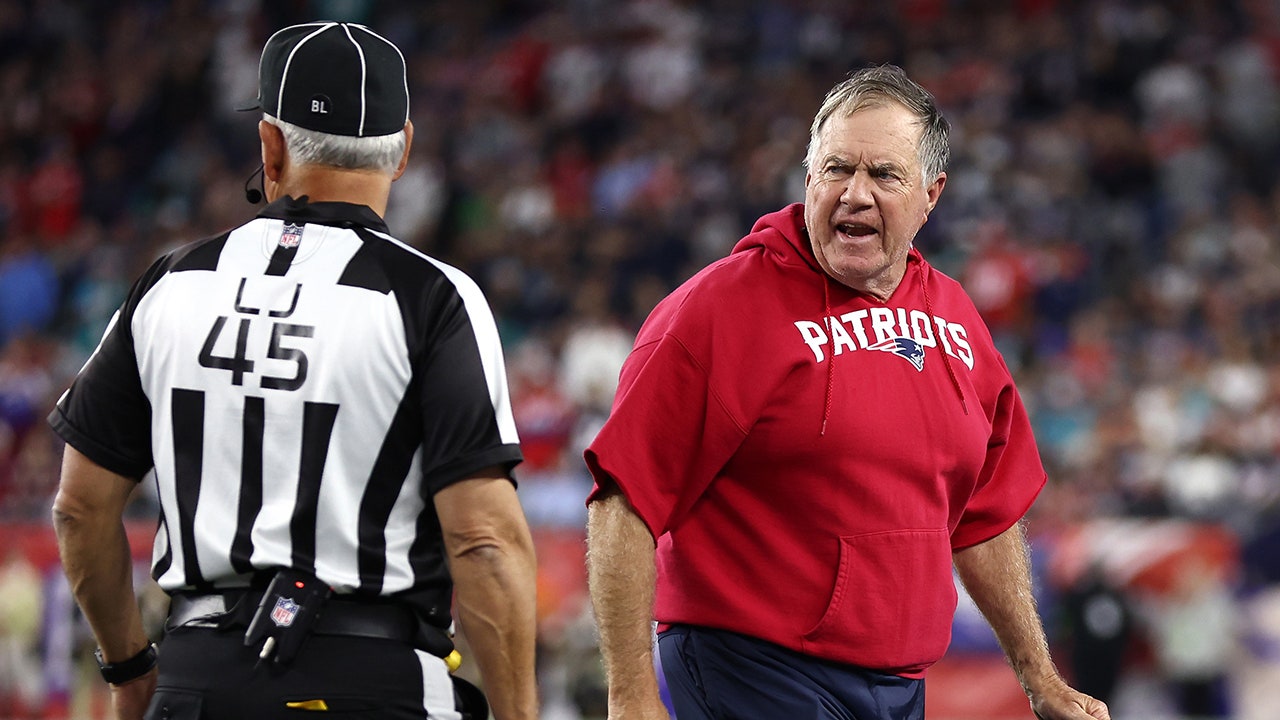 Patriots’ Bill Belichick delights fans with demeanor as he slams challenge flag onto ground