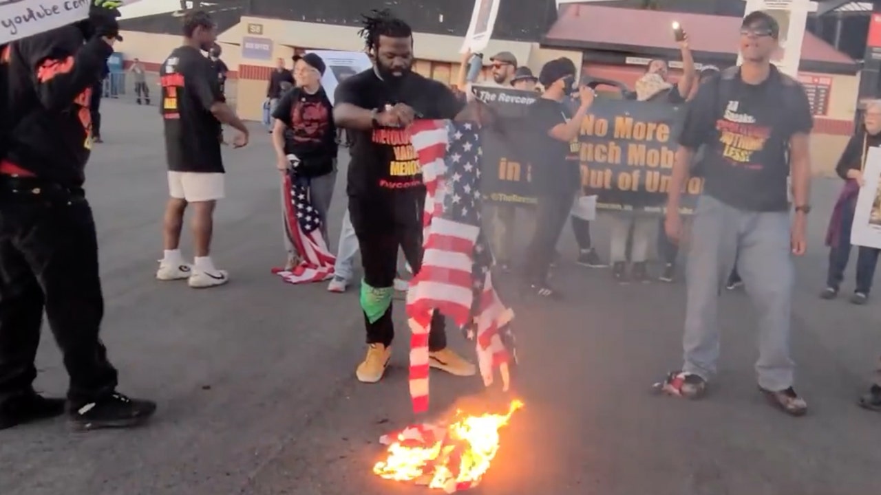 Communist revolutionaries burn American flags outside Jason Aldean concert, claiming 'America was never great'