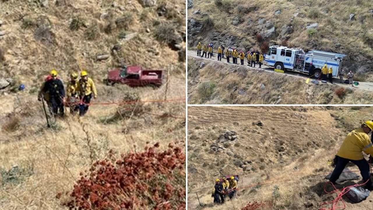 News :California driver survives 5 days trapped in pickup truck after plunging down 100-foot ravine