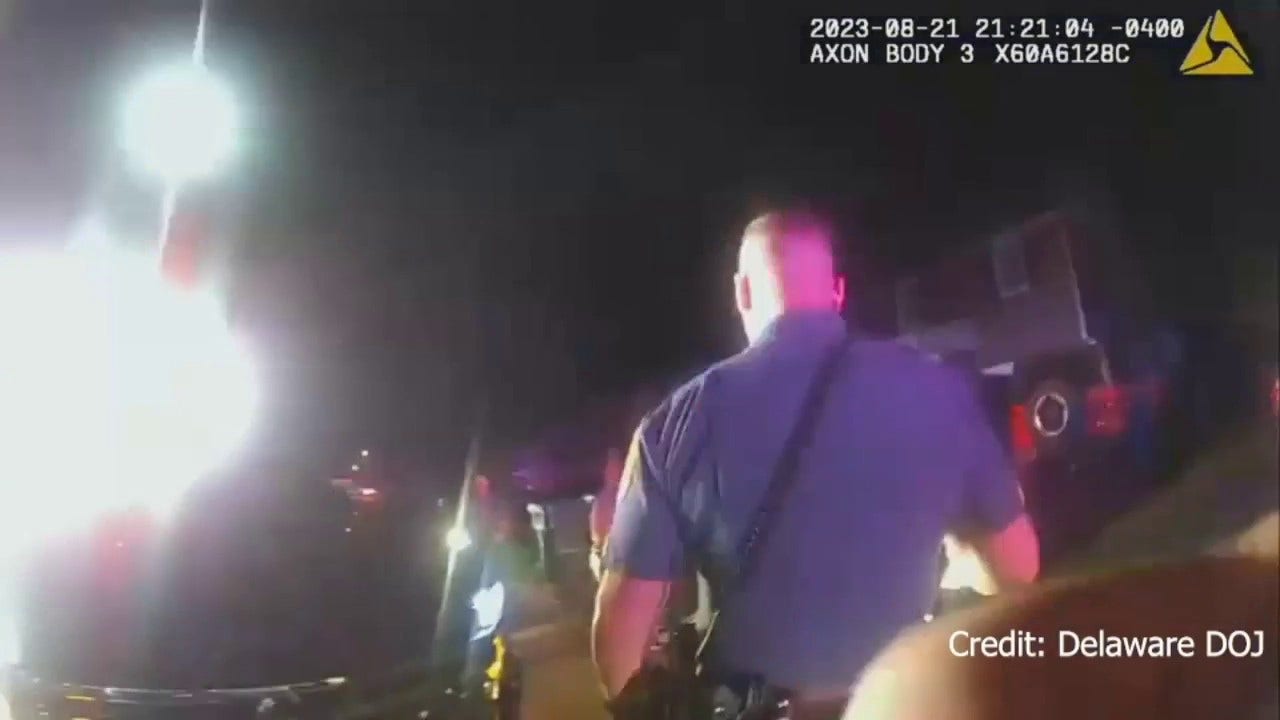 Doorbell prank spirals into vicious assault involving state trooper: video