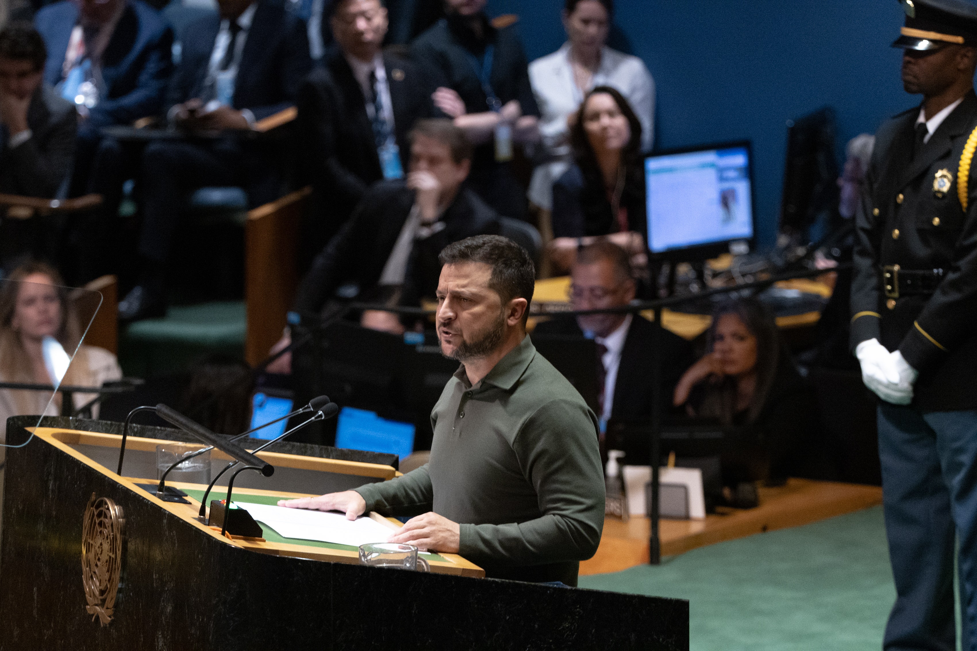 Zelenskyy accuses Russia of food supply blackmail, carrying out 'genocide' against Ukraine during UN speech