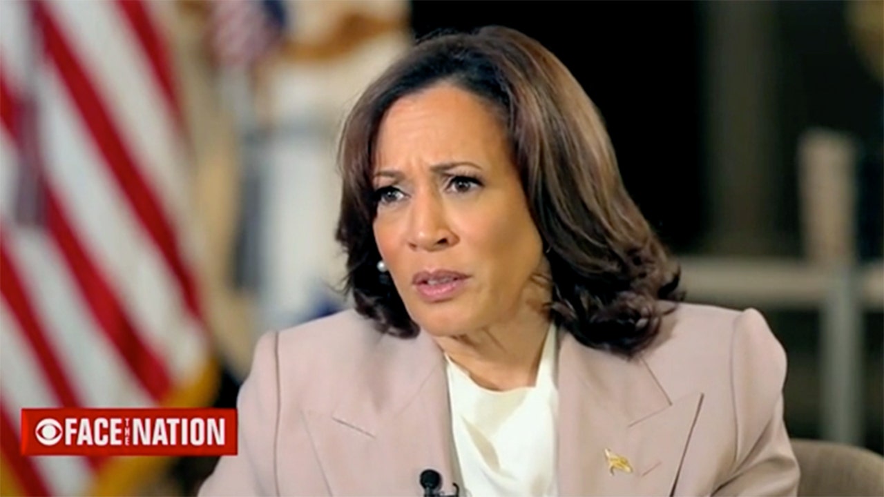 Kamala Harris taken aback by CBS host asking about Trump's reelection