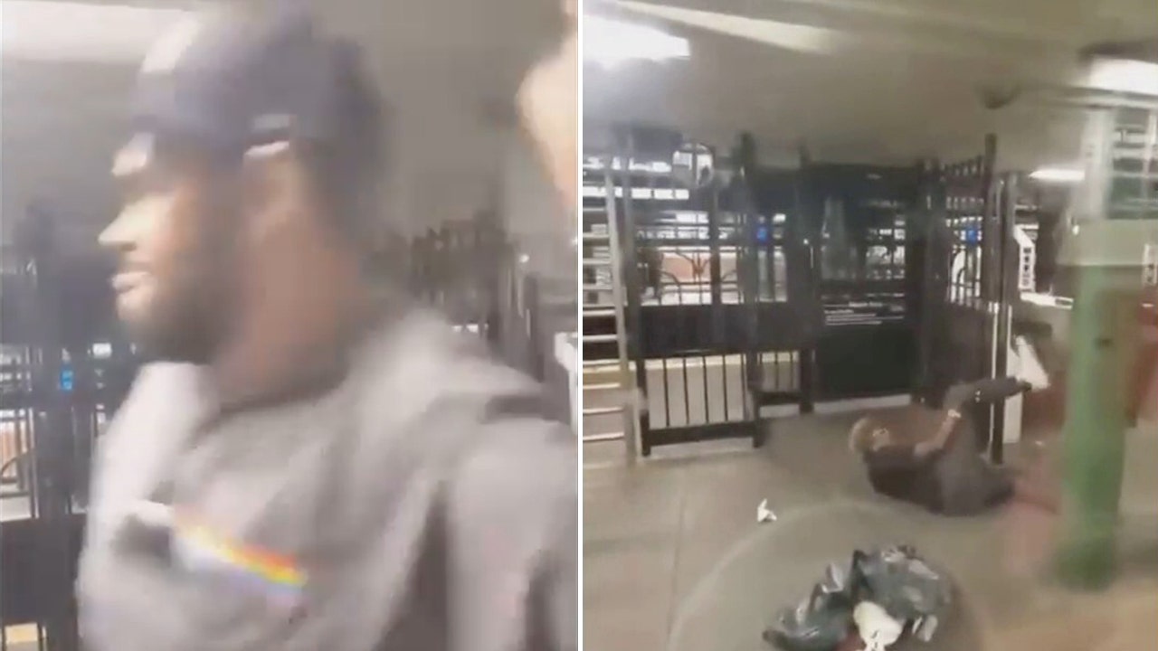 News :Man in NY subway station beats woman with her own cane in disturbing video