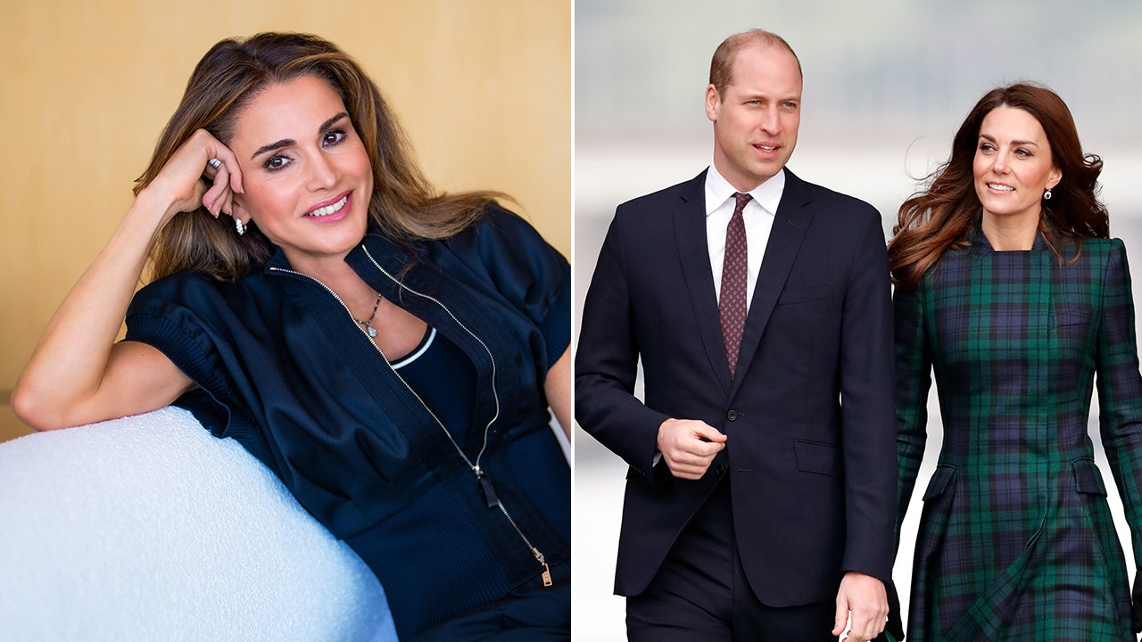 Queen Rania of Jordan opened up about what impresses her about Prince William and Kate Middleton. (Royal Hashemite Court/Getty Images)