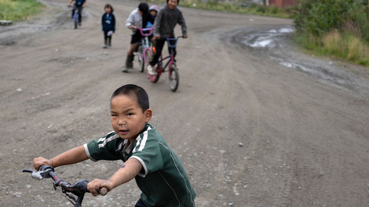 Remote Alaskan village holds annual carnival for children to mark the new school year