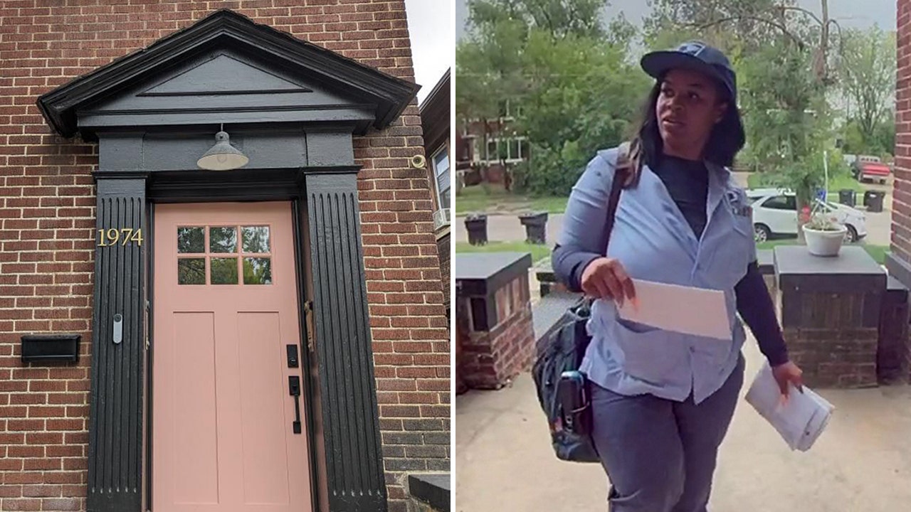 Michigan Homeowners Go Viral After Painting Front Door Pink, Triggering a Response from US Postal Worker