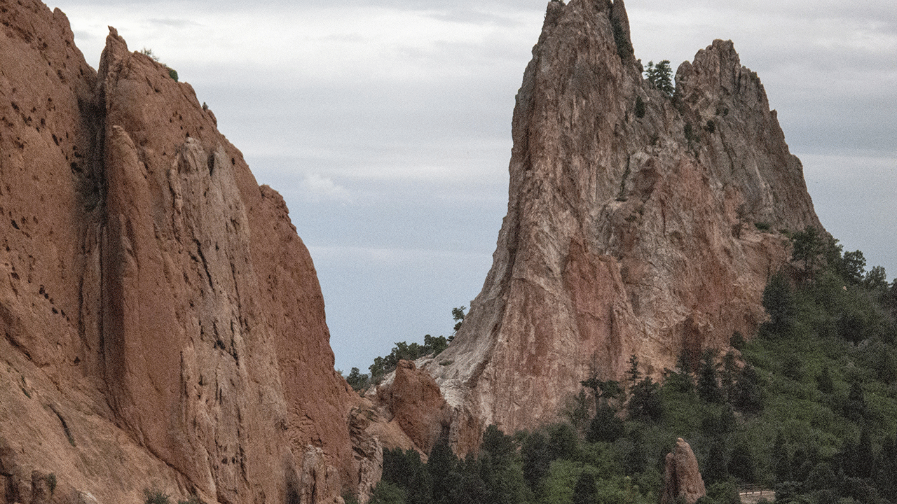 A rock formation in Garden of the Gods in Colorado 
