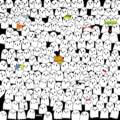 Halloween brain teaser: Can you find the panda hidden in this ghostly crowd?
