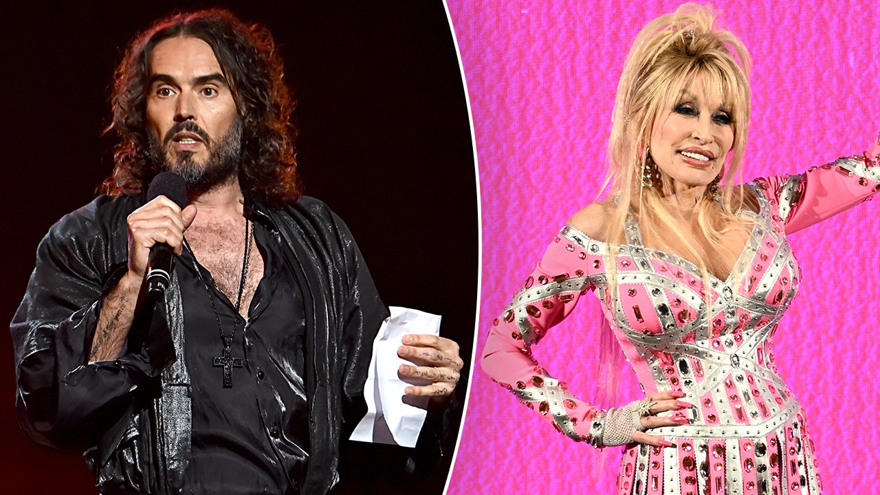 Russell Brand was accused of rape and sexual abuse by several women. Dolly Parton shared what song she told Elvis Presley he couldn't record. (Lester Cohen/Gareth Cattermole/Getty Images)