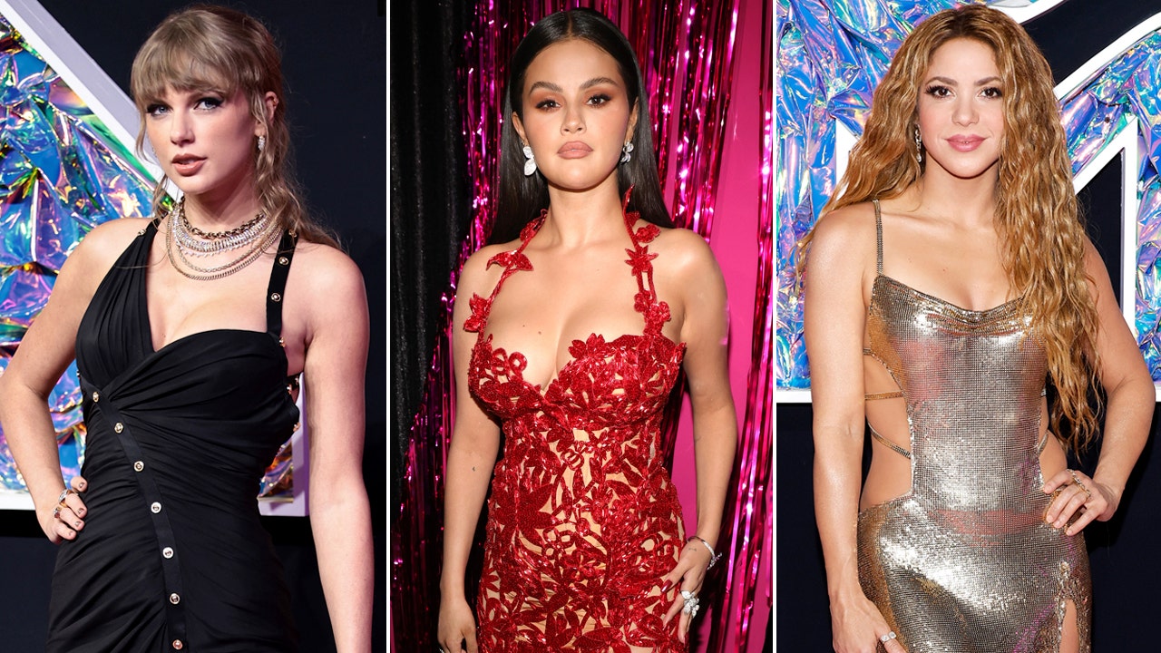 MTV VMAs red carpet Taylor Swift, Selena Gomez and Shakira defy barely