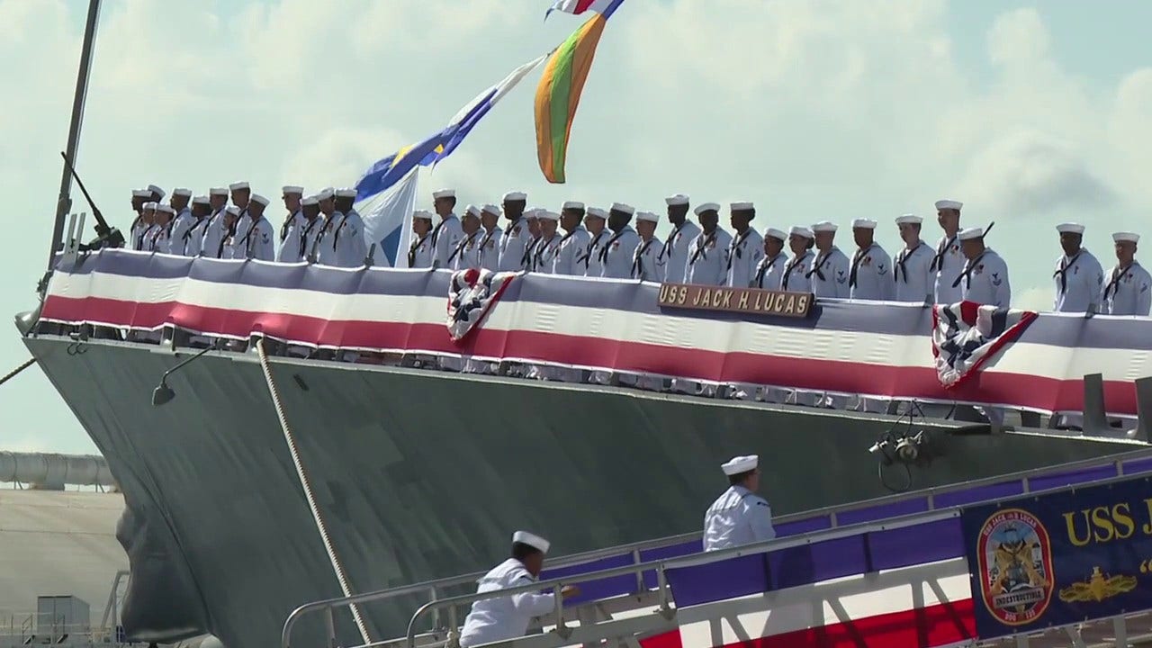 U.S.S. Jack H. Lucas officially commissioned into service in Port Tampa Bay