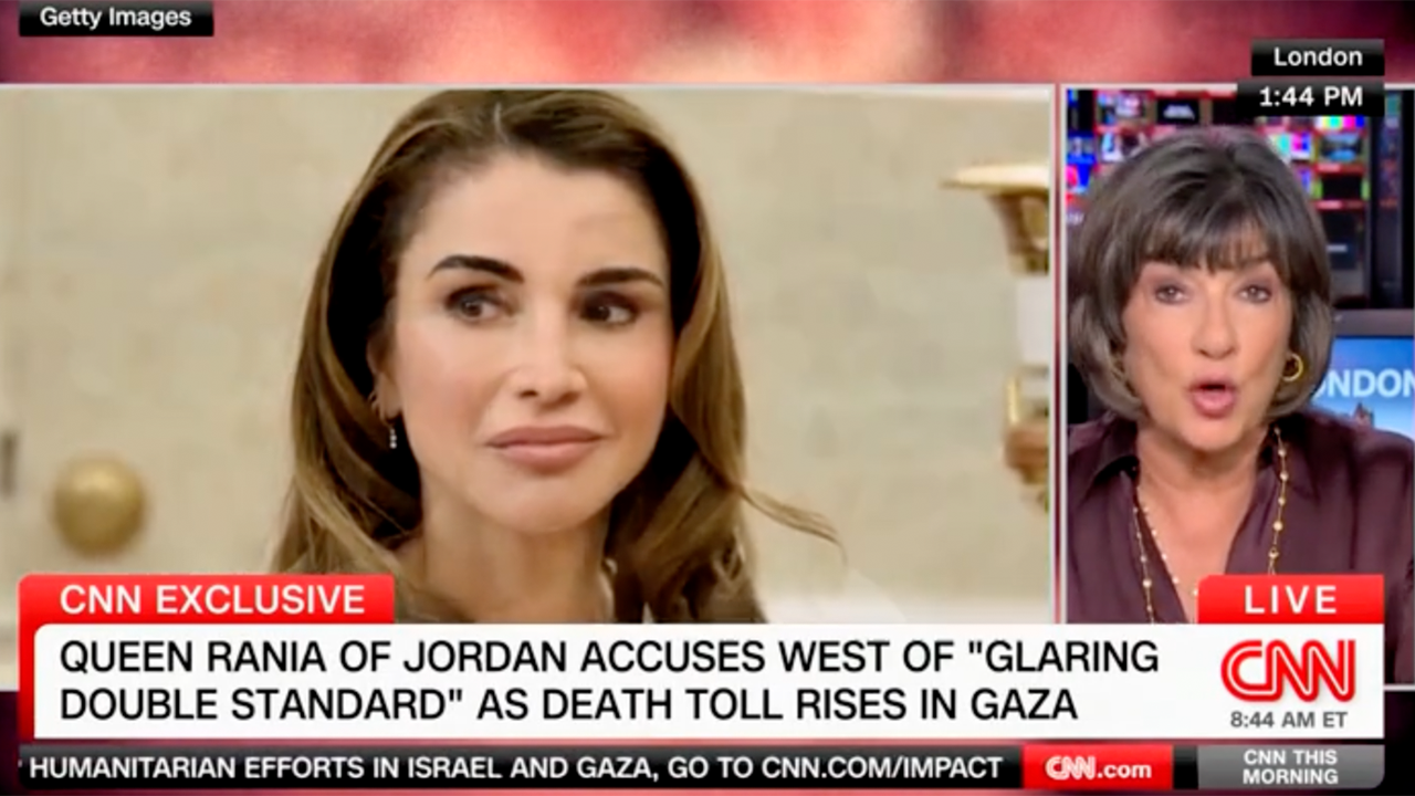 CNN's Amanpour says ‘rest of the world’ agrees with Queen of Jordan that there is one-sided support for Israel