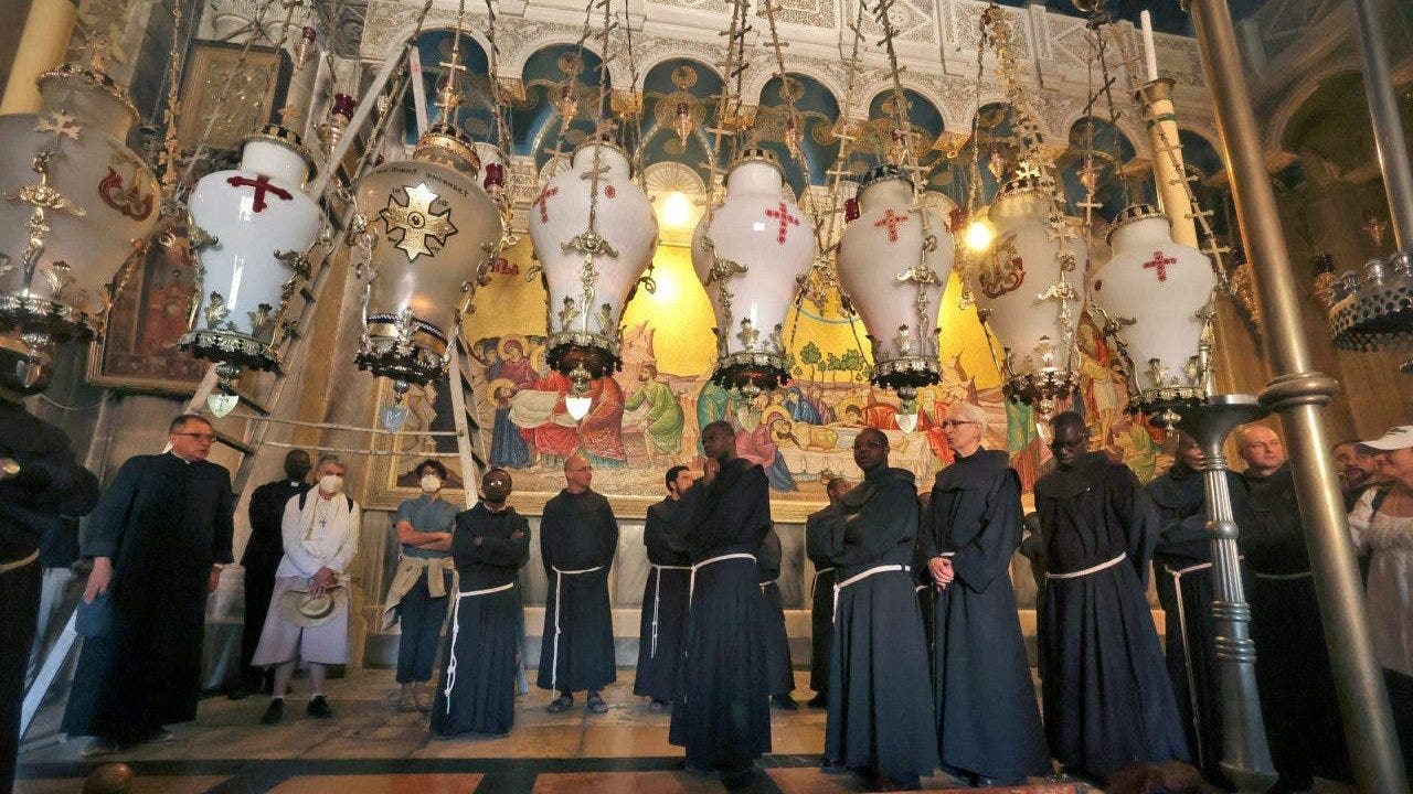 Monks struggle to keep Jerusalem churches open for Christians amid Israel-Hamas conflict