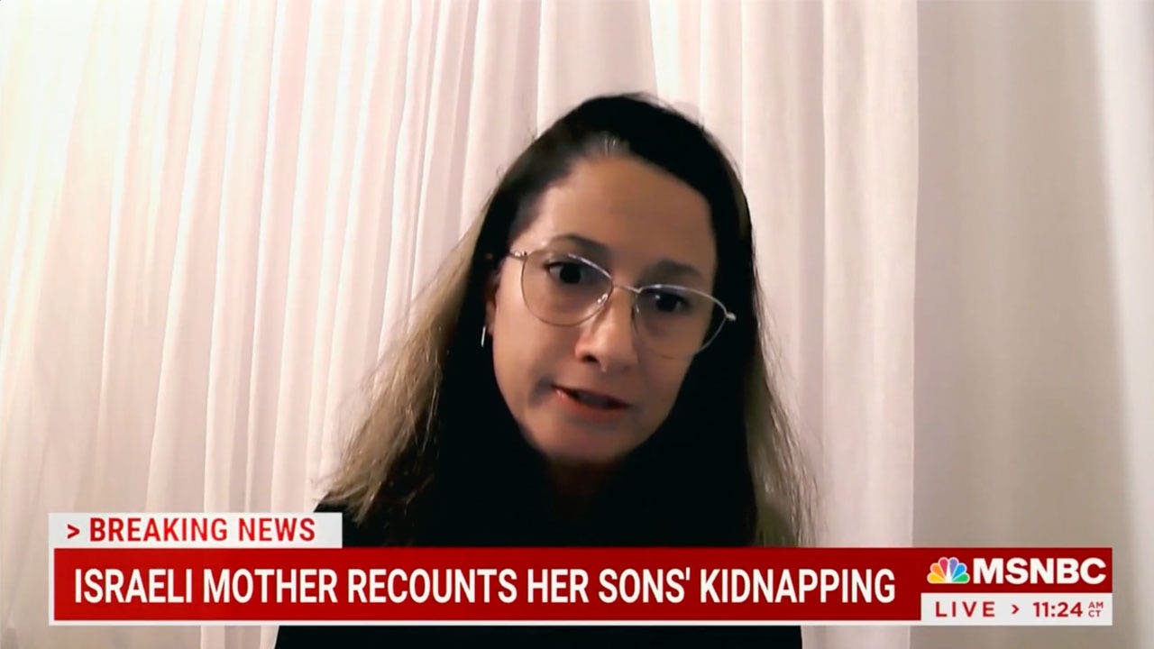 Israeli mother of kidnapped children pummels MSNBC for asking about 'attacks' on Gaza: 'There's no symmetry'