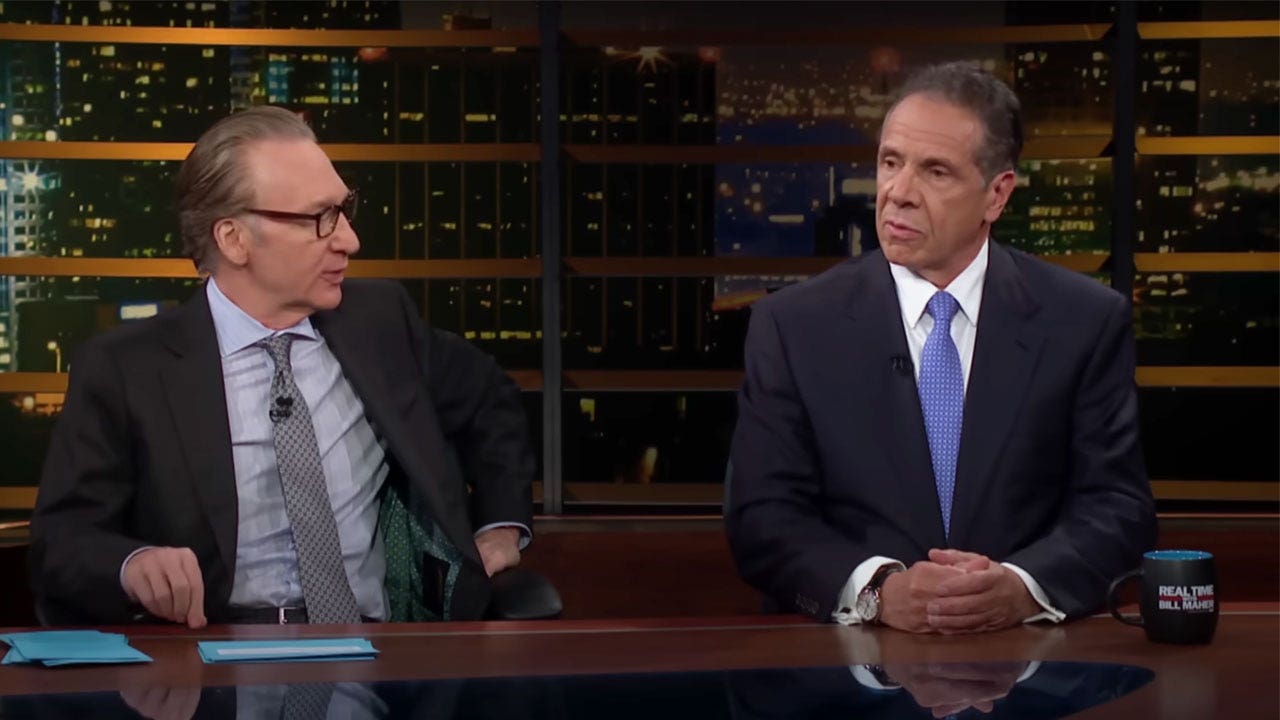 Bill Maher confronts Cuomo on nursing home scandal, ex-NY gov calls questions 'Monday morning quarterbacking'