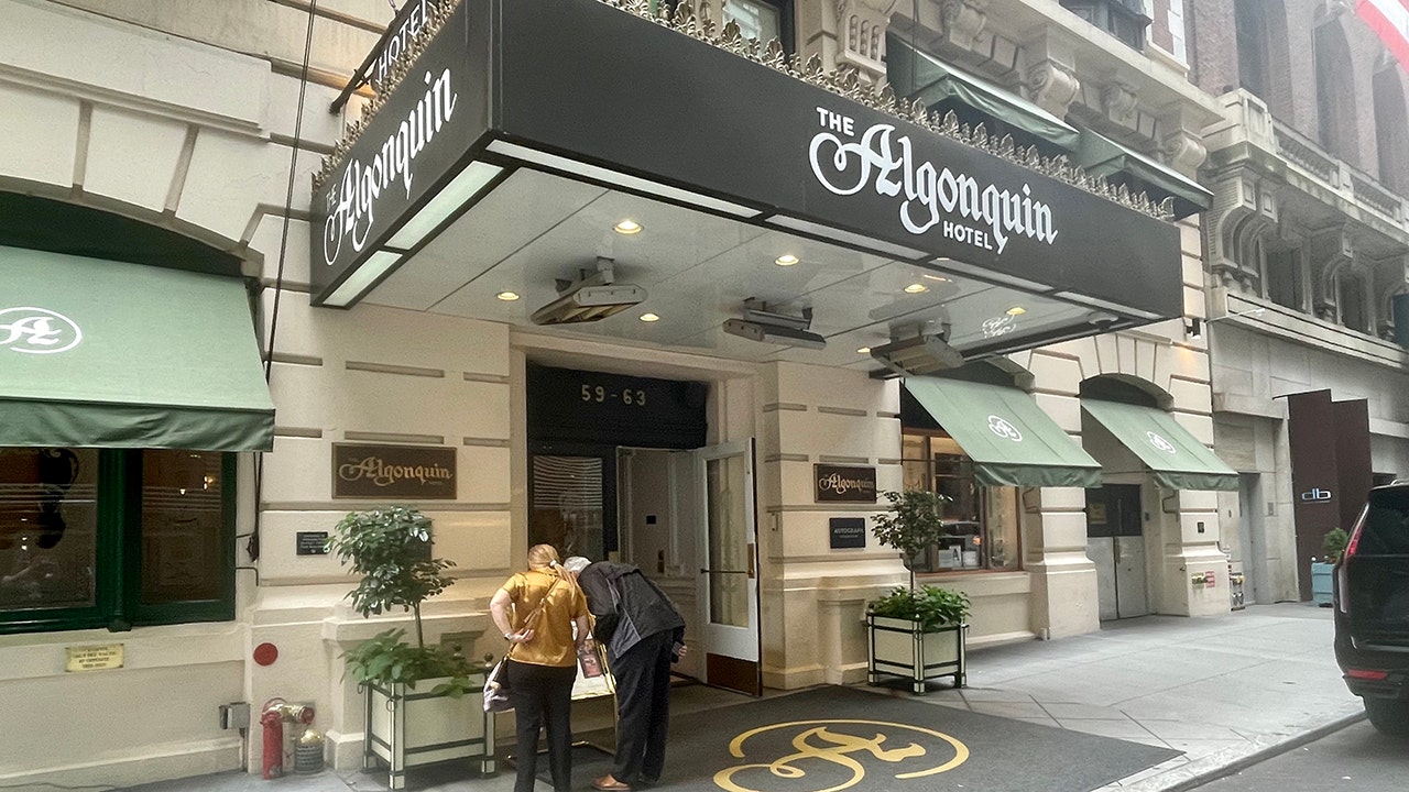 The Algonquin Hotel, 59 West 44th Street, just outside Times Square in New York City, opened in 1902. It has reportedly been haunted for decades, most notably by literary icon Dorothy Parker. (Kerry J. Byrne/Fox News Digital)