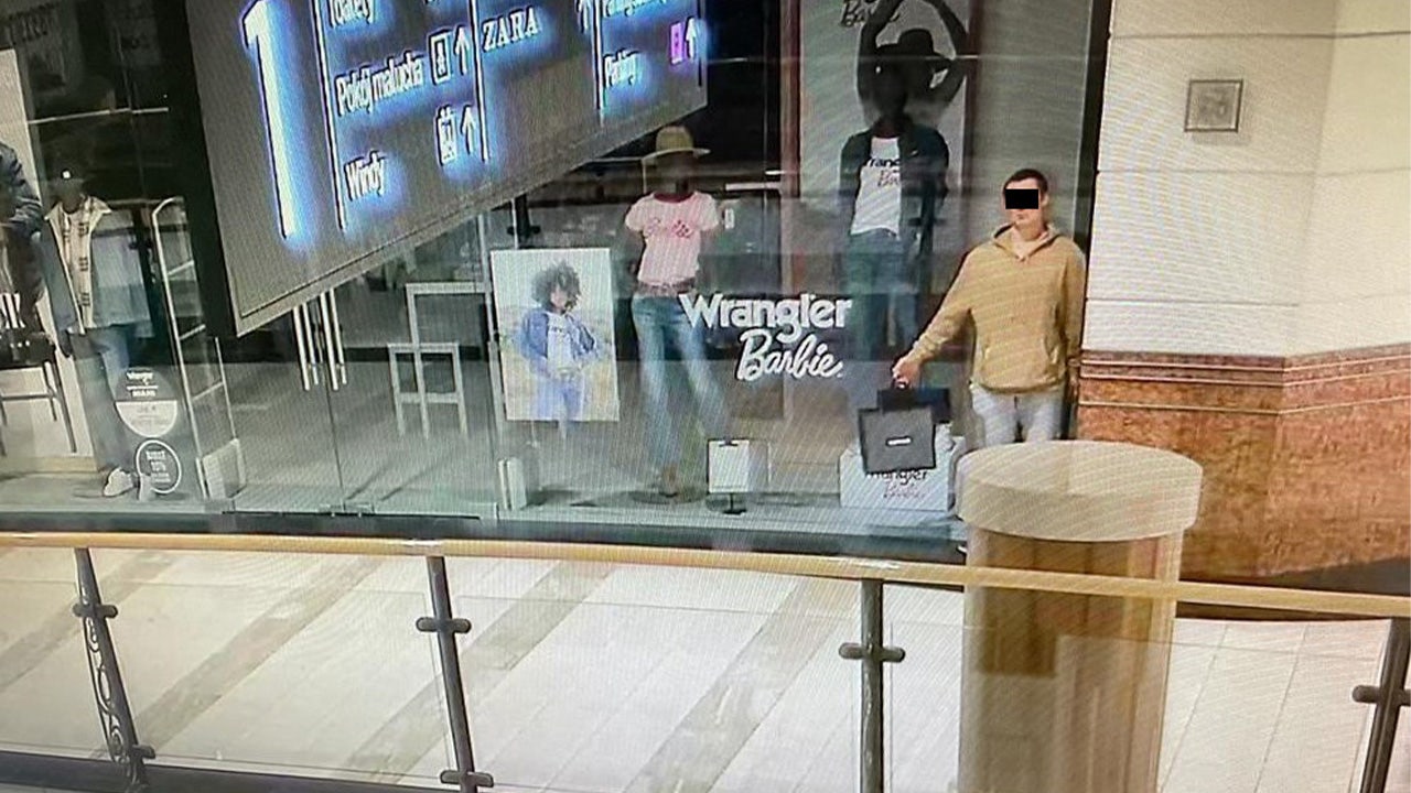 Man poses as mannequin in storefront, goes on shopping spree after mall closes