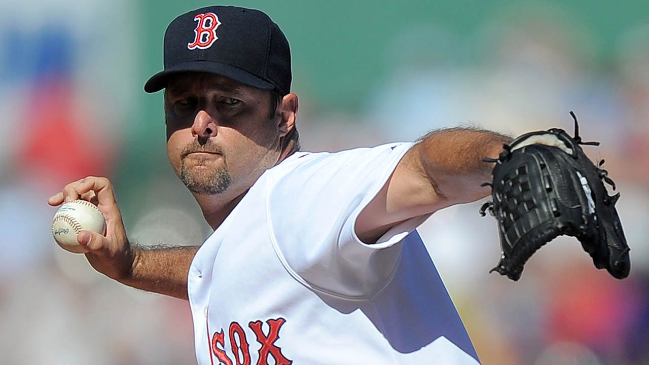 thumbnail image 2 of Tim Wakefield 2011 Boston Red Sox Grey Road Men's Jersey – Majestic, With Team Patch 2 of 5