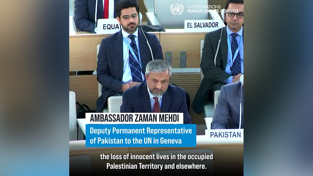 Pakistan's UN Human Rights Council member fails to honor Israelis murdered by Hamas in moment of silence
