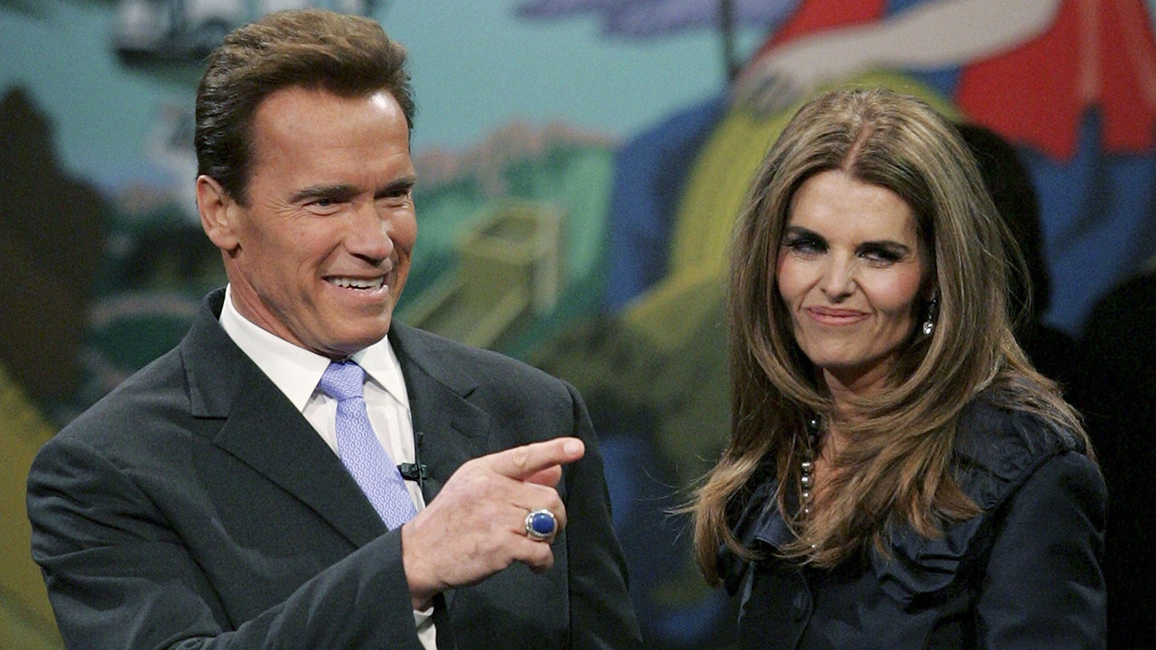 Arnold Schwarzenegger says that he and Maria Shriver consistently communicate about their family despite being divorced. (Justin Sullivan/Getty Images)