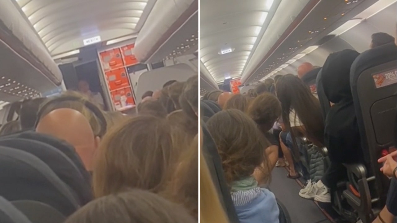 Passengers apparently experienced a day of travel that went from bad to worse after someone defecated on the bathroom floor - which resulted in the cancellation of the entire flight. (Newsflare)